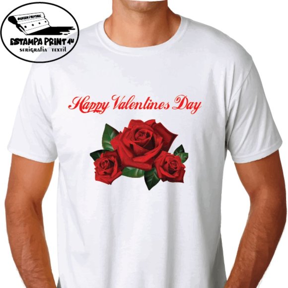 HAPPY VALENTINE'S DAY T-SHIRT UNISEX - Picture 1 of 1